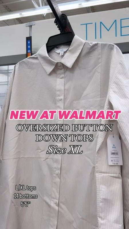 New oversized button down tops at Walmart!  Just under $20!  These are the perfect lightweight layering piece for spring and summer!  XL in mine for a more oversized fit. XXL tank. Sneakers and sandals run tts n

#LTKSeasonal #LTKfindsunder50 #LTKmidsize