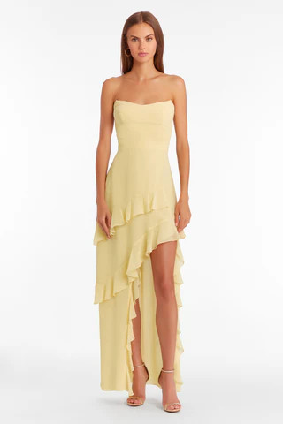 Amanda Uprichard Magnolia Maxi in Cornsilk - Size XS | Amanda Uprichard