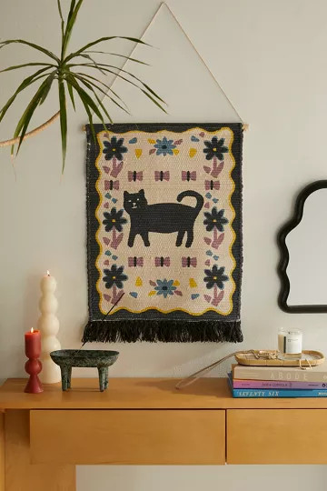 Cat Crossing Wall Hanging | Urban Outfitters (US and RoW)