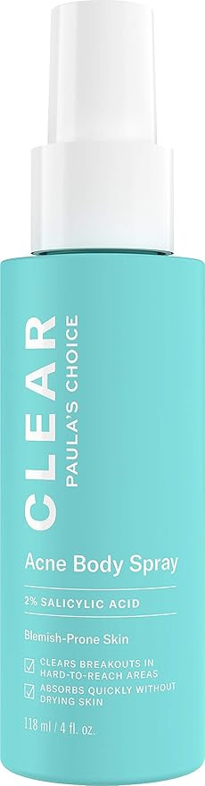 Paula's Choice CLEAR Back & Body Exfoliating Acne Spray, 2% BHA (Salicylic Acid) Treatment for Ba... | Amazon (US)