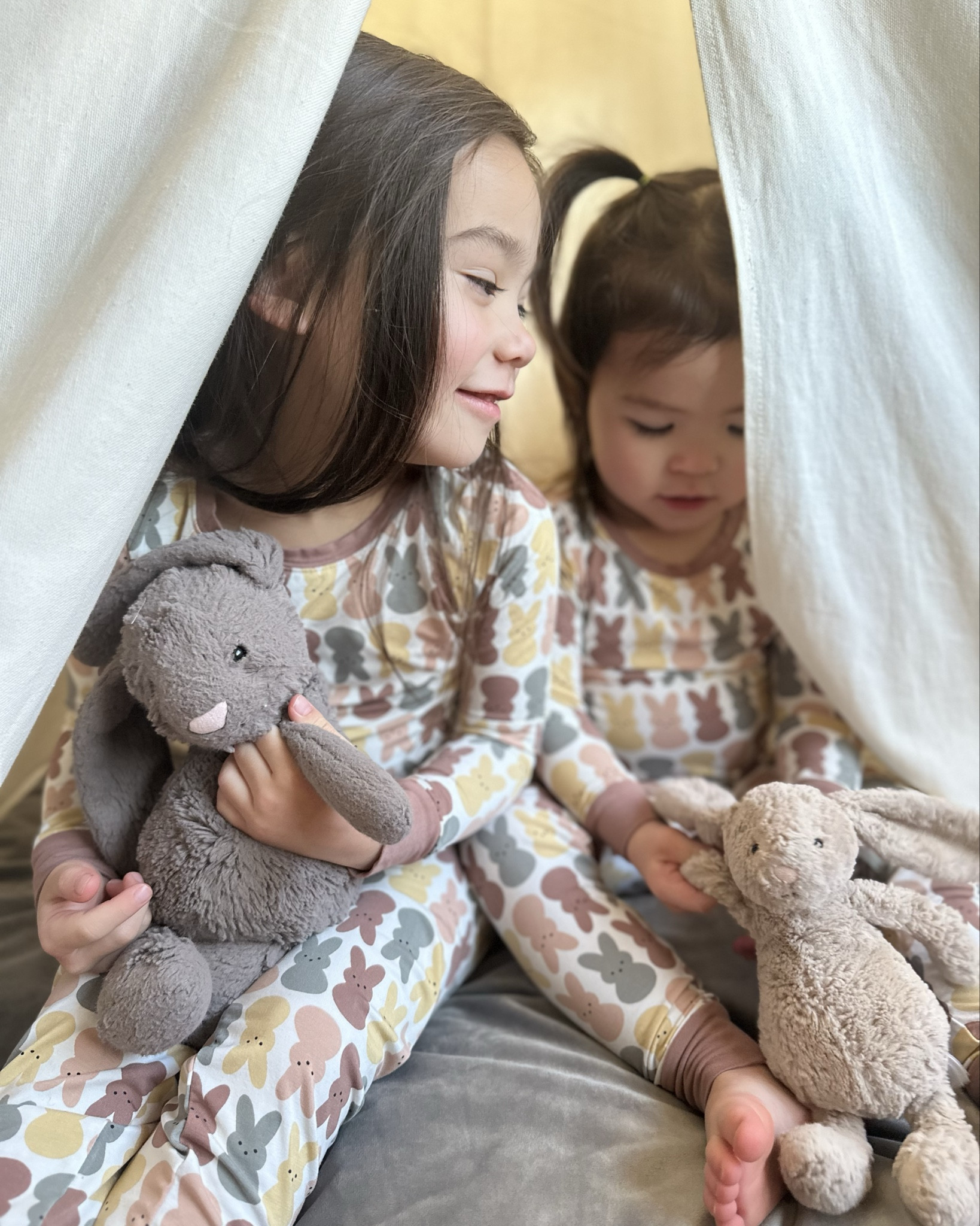 Cute bunny Easter jammies! Love these muted colors. Super soft and cozy for these two sisters. Siblings matching. Pajama sets 

Follow my LTK @amandajhouston on the @shop.LTK app to view this post and get my exclusive app-only content!



#LTKKids #LTKBaby #LTKmomlife