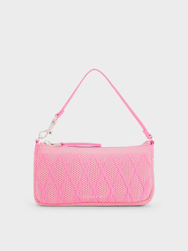 Geona Knitted Phone Pouch | Charles & Keith US