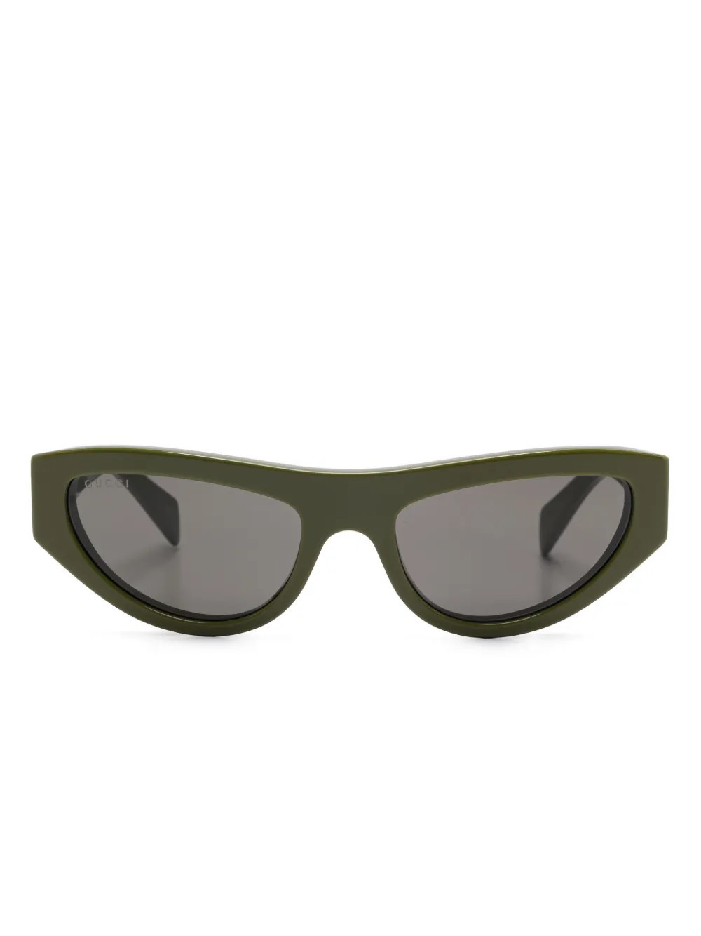 Gucci Eyewear cat-eye sunglasses - Green | Farfetch Global