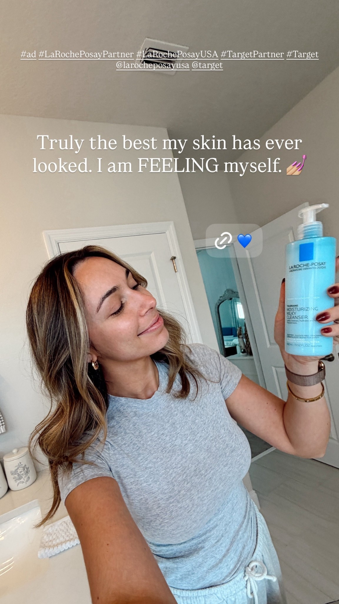 #ad @target @larocheposayusa #TargetPartner #target #LaRochePosayPartner #LaRochePosayUSA This brand has been my obsession for the last year! Truly - my skin has NEVER looked better. I was so excited to try the Toleraine Moisturizing Milky Cleanser and can confirm it’s incredible. Cleanses well without drying out my sensitive skin, reduces redness with just the first use, and contains minimal ingredients. Highly recommend. I know it will be my daily go-to cleanser from here on out! 

#LTKselfcare #LTKmorningroutine #LTKdayinmylife