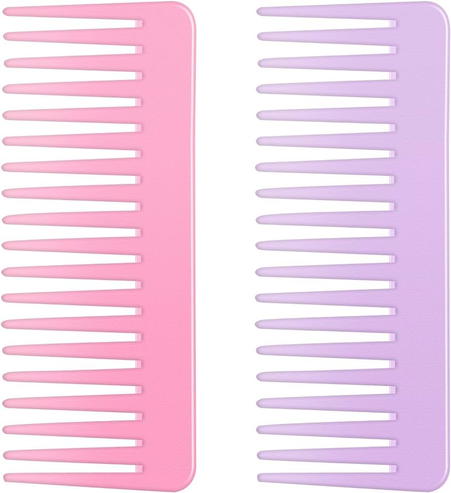 Wide Tooth Comb and Large Hair Detangling Comb for Long Hair, Curly Hair, Wet Hair, No Handle Det... | Amazon (US)