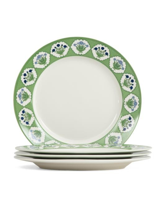 Set Of 4 Block Dinner Plates | TJ Maxx