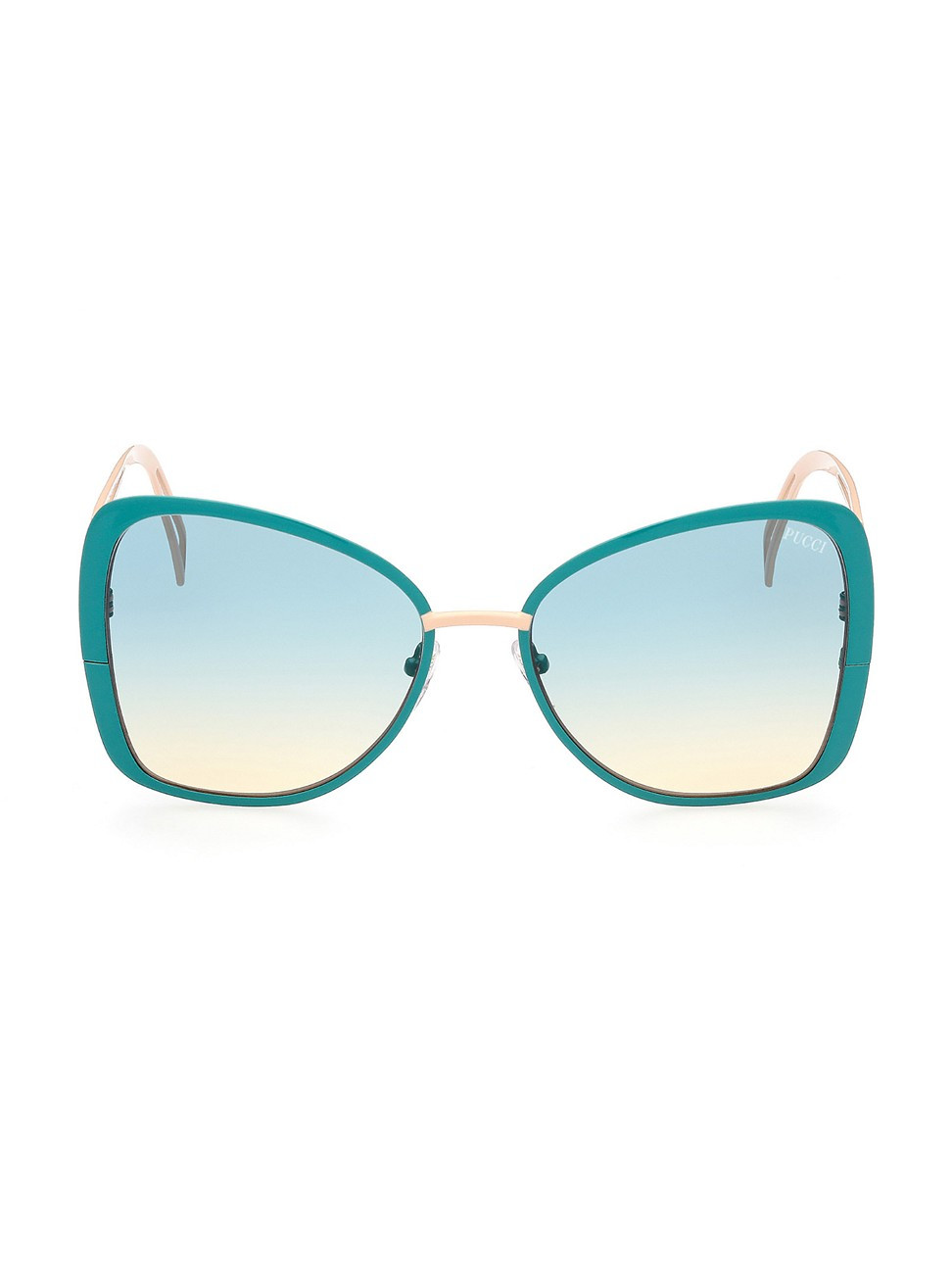 Women's 58MM Butterfly Sunglasses - Turquoise Nude - Turquoise Nude | Saks Fifth Avenue