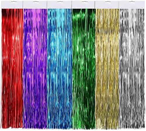 2500 Strands Christmas Tree Decorations Tinsel Garland Iridescent Tinsel Foil Fringe Icicles for ... | Amazon (US)