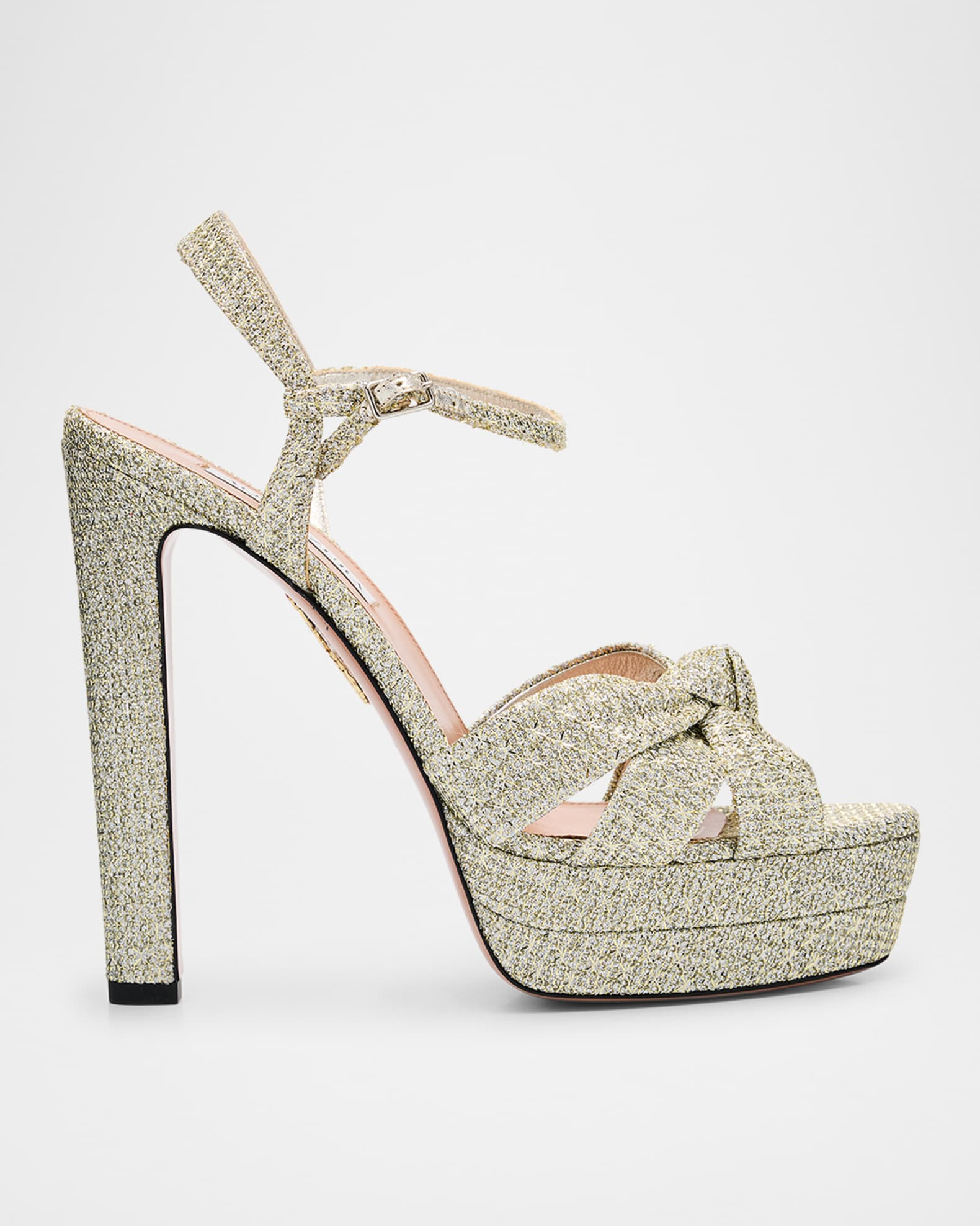 Honeycomb Nina Knot Platform Sandals | Neiman Marcus