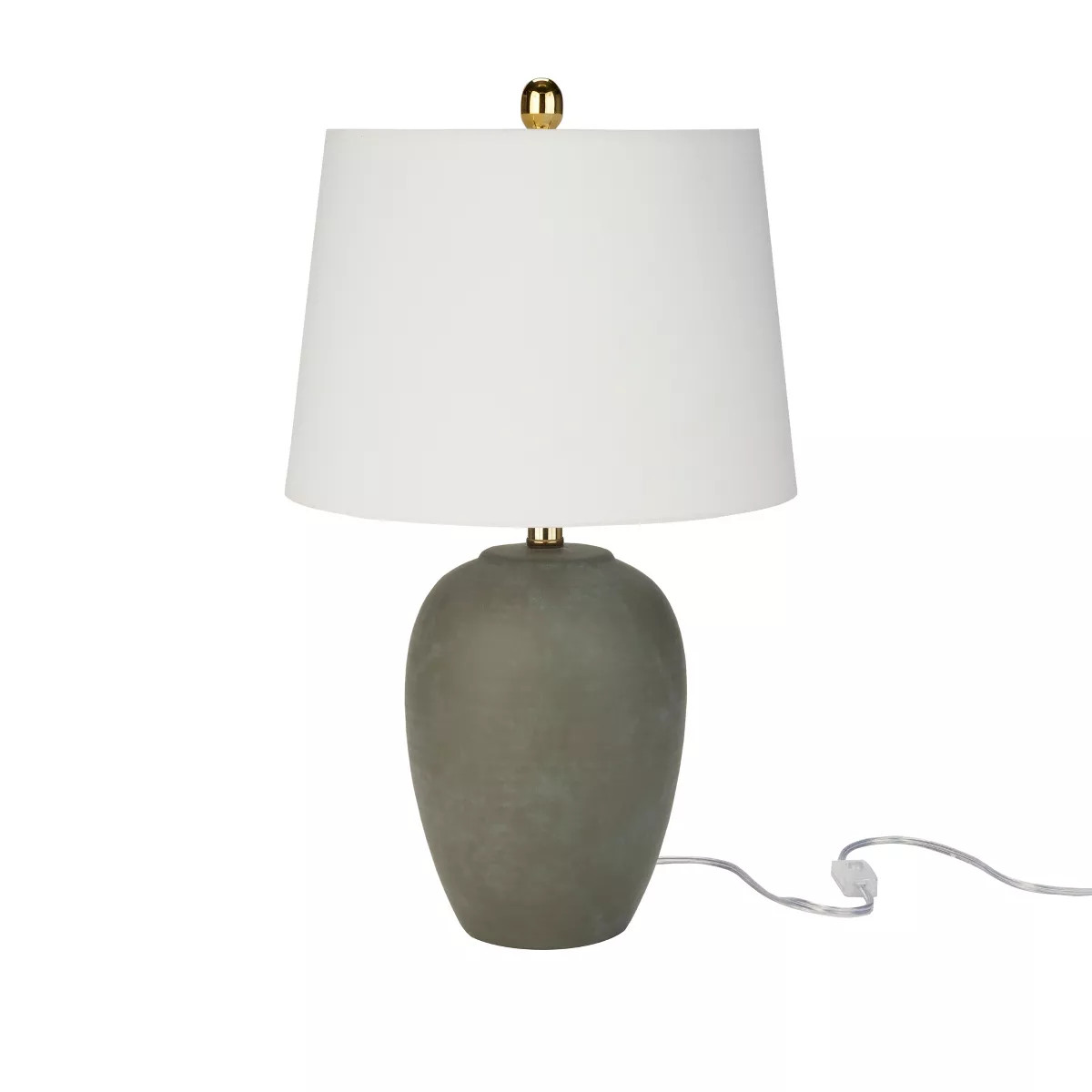 23" Farmhouse Ceramic Urn Pot Table Lamp - Nourison | Target