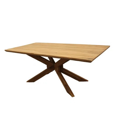 Arielis Acacia Solid Wood Pedestal Dining Table | Wayfair North America