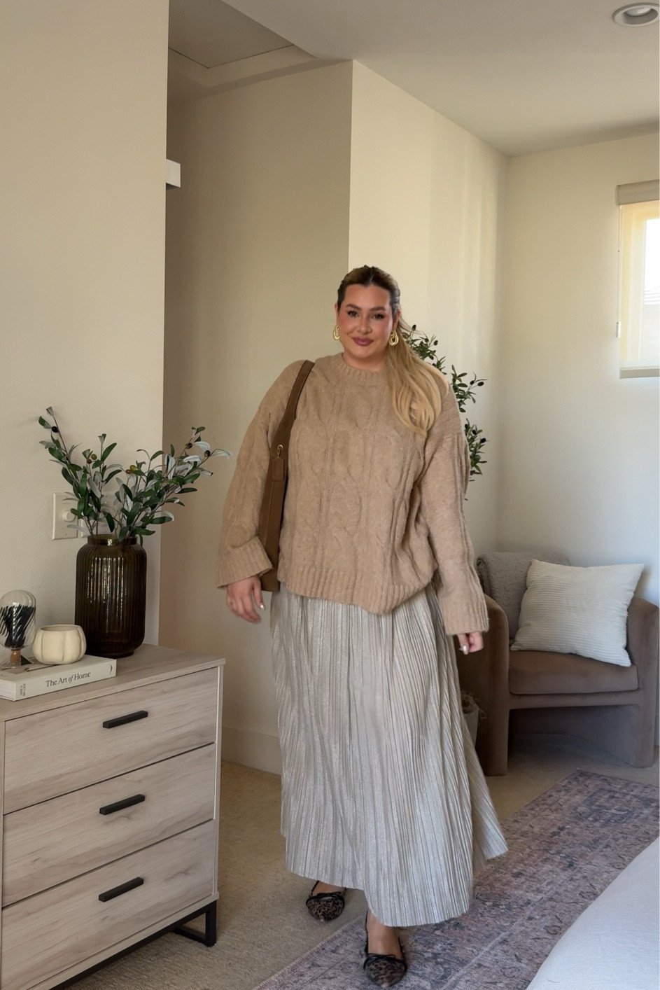 wearing an xl in both the sweater and skirt 🤍✨ 

Comfy Thanksgiving outfit inspo. Thanksgiving outfit. Family photos. Date night outfit. Sweater. Maxi skirt. Holiday outfit. Christmas.

#LTKStyleTip #LTKSeasonal #LTKMidsize