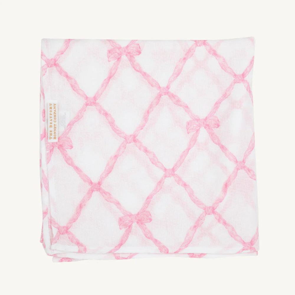Silent Night Swaddle - Belle Meade Bow | The Beaufort Bonnet Company