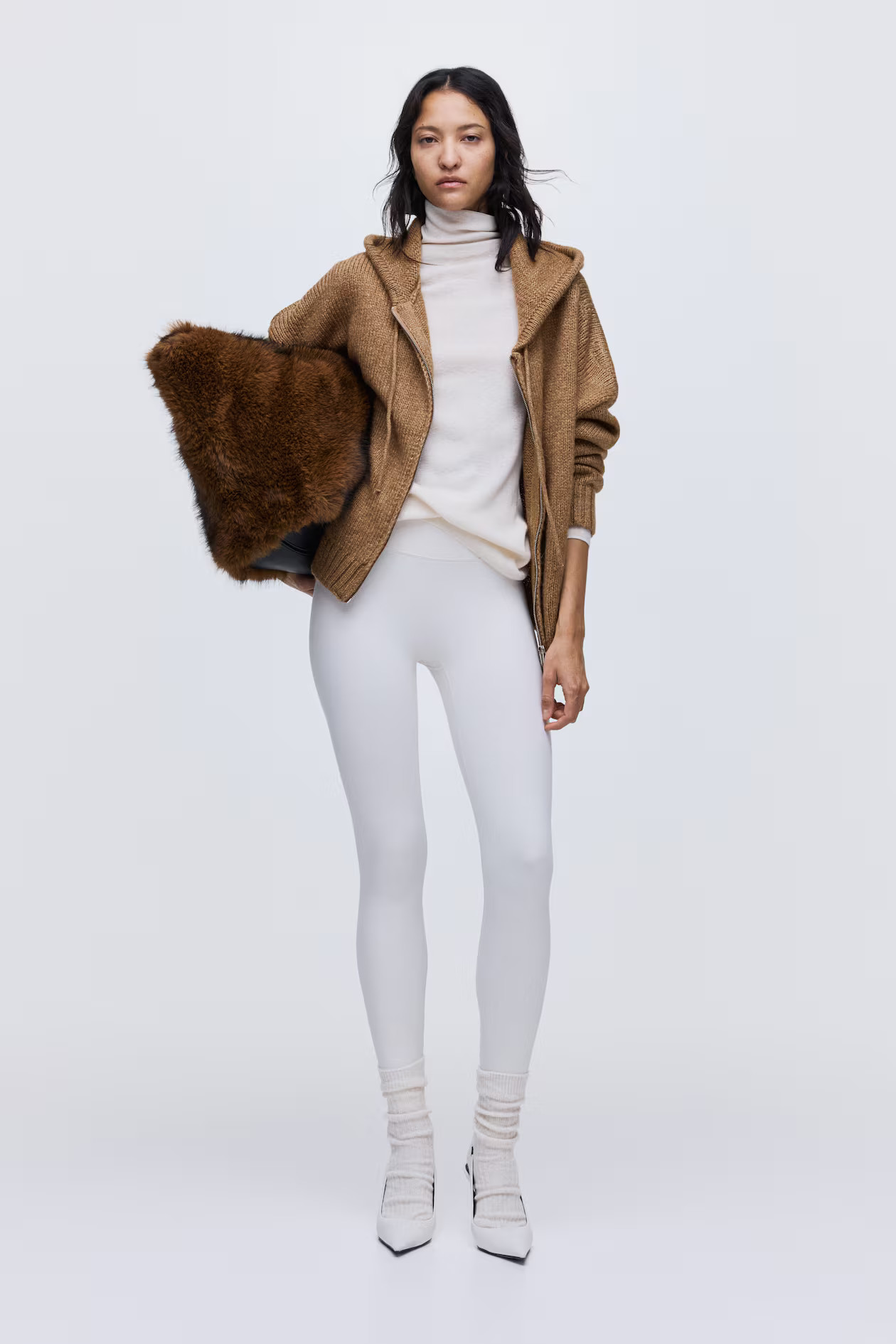 Knitted zip-through hoodie | H&M (UK, MY, IN, SG, PH, TW, HK)