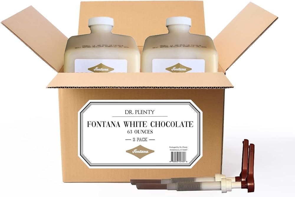 Fontana White Chocolate Mocha Sauce, 63oz (2 Pack) - Coffee Beverage, Dessert, Baking Base Flavor... | Amazon (US)