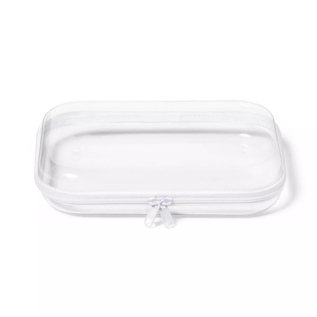 Clear Pencil Case With Zipper, Clear Hard Shell Zipper Case, Snack Bag 