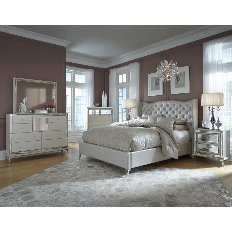 Hollywood Loft Upholstered Nightstand | Wayfair North America