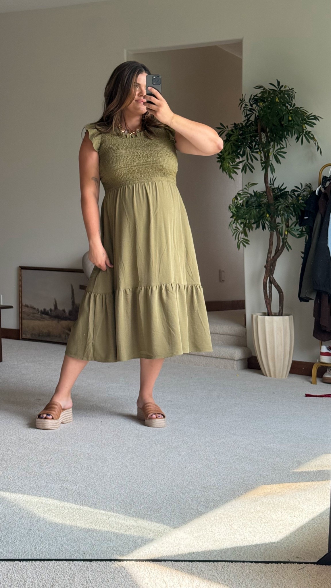 Fall dress perfect for teaching, family photos or special event. Maternity friendly,  too. Wearing XL

#Fall #Teacher #WomensStyle #Maternity #Dress

#LTKBump #LTKMidsize #LTKPlusSize