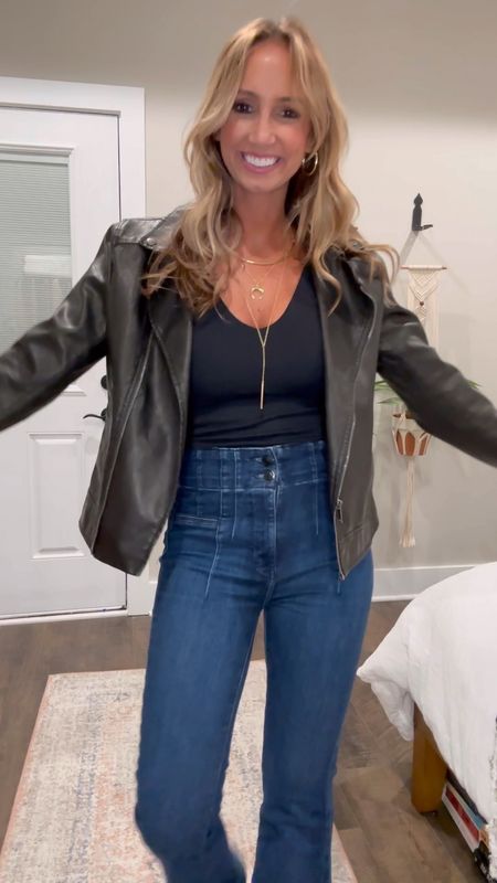 Transitioning date night from winter to spring with this double lined bodysuit from Amazon. I paired it with strappy heels and some nice denim  

#LTKfindsunder100 #LTKshoecrush #LTKSeasonal