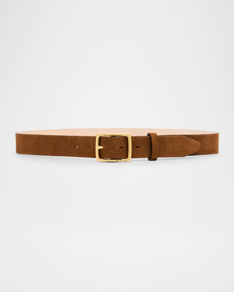 Rag & Bone Boyfriend Calf Leather Belt | Neiman Marcus