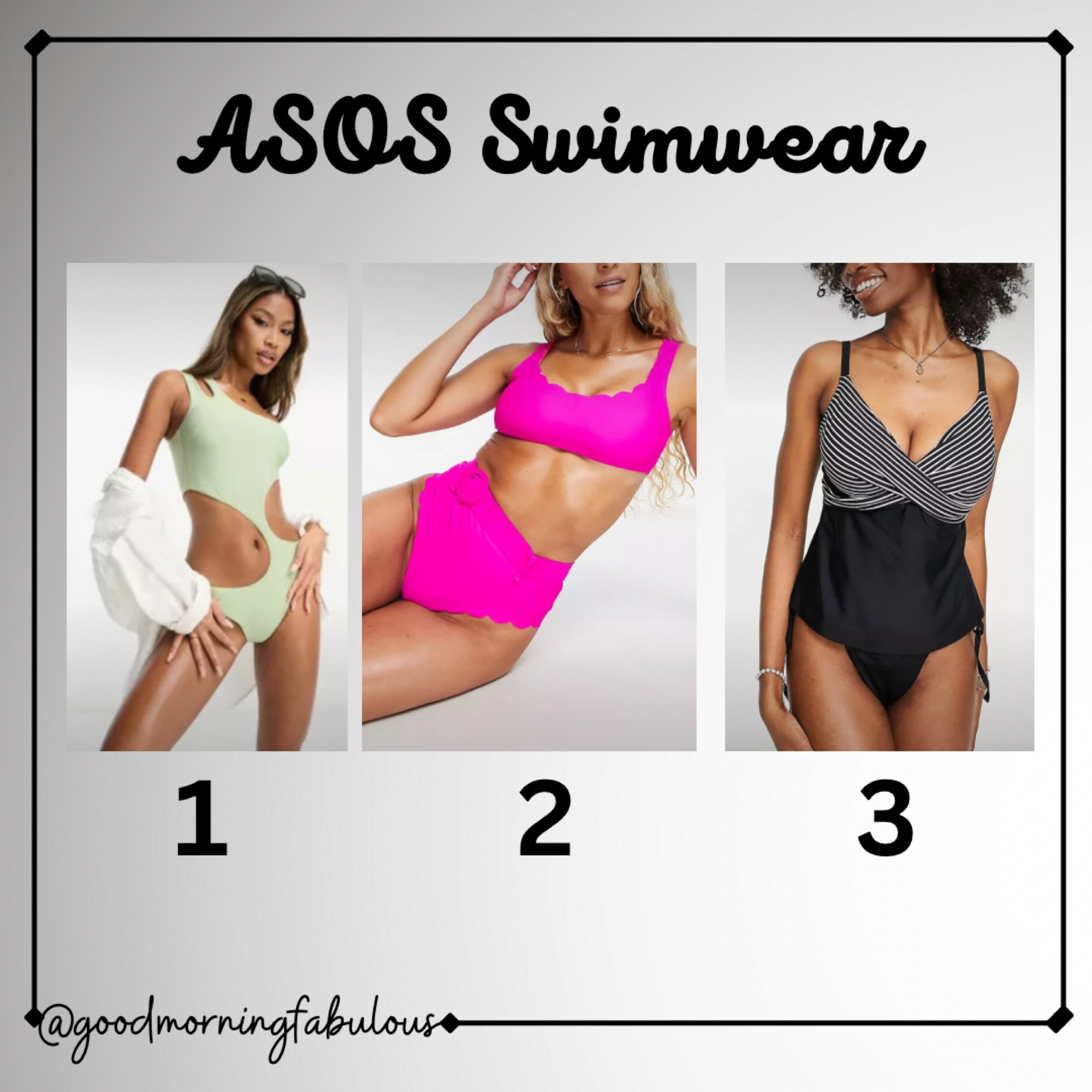 Which style do you like best? 

#LTKswim #LTKtravel #LTKunder50