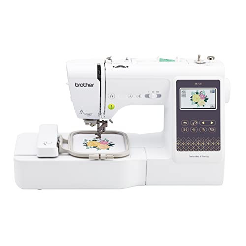 Brother SE700 Sewing and Embroidery Machine, Wireless LAN Connected, 135 Built-in Designs, 103 Built-in Stitches, Computerized, 4" x 4" Hoop Area, 3.7" Touchscreen Display, 8 Included Feet, White | Amazon (US)
