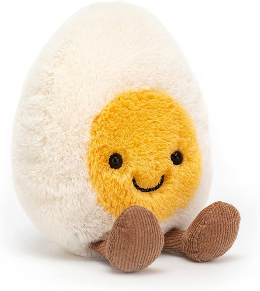 Jellycat Amuseables Boiled Egg Happy Stuffed Toy, Small 5.5 inches - Food Plush - Fun Gift Idea | Amazon (US)