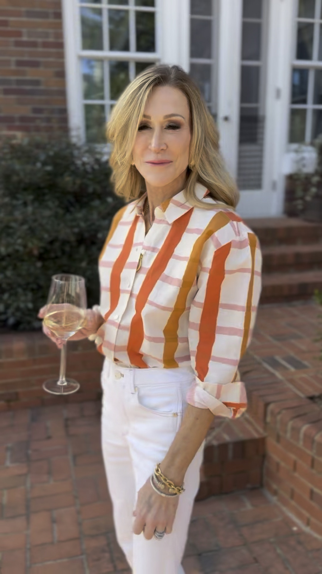 Great spring pieces from Spartina 449!  The white jeans fit like a dream and go perfectly with the pink and orange blouse!  Wear with your favorite sandals or loafers!  These are pieces you’ll reach for often and wear right into summer!

#LTKStyleTip #LTKSeasonal #LTKWatchNow