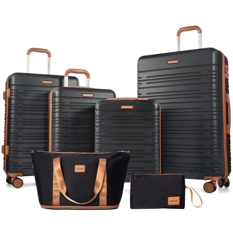 Hardside Luggage Sets 6 Piece, Hardshell Suitcase with TSA Lock Spinner Wheel and Travel Duffle B... | Walmart (US)