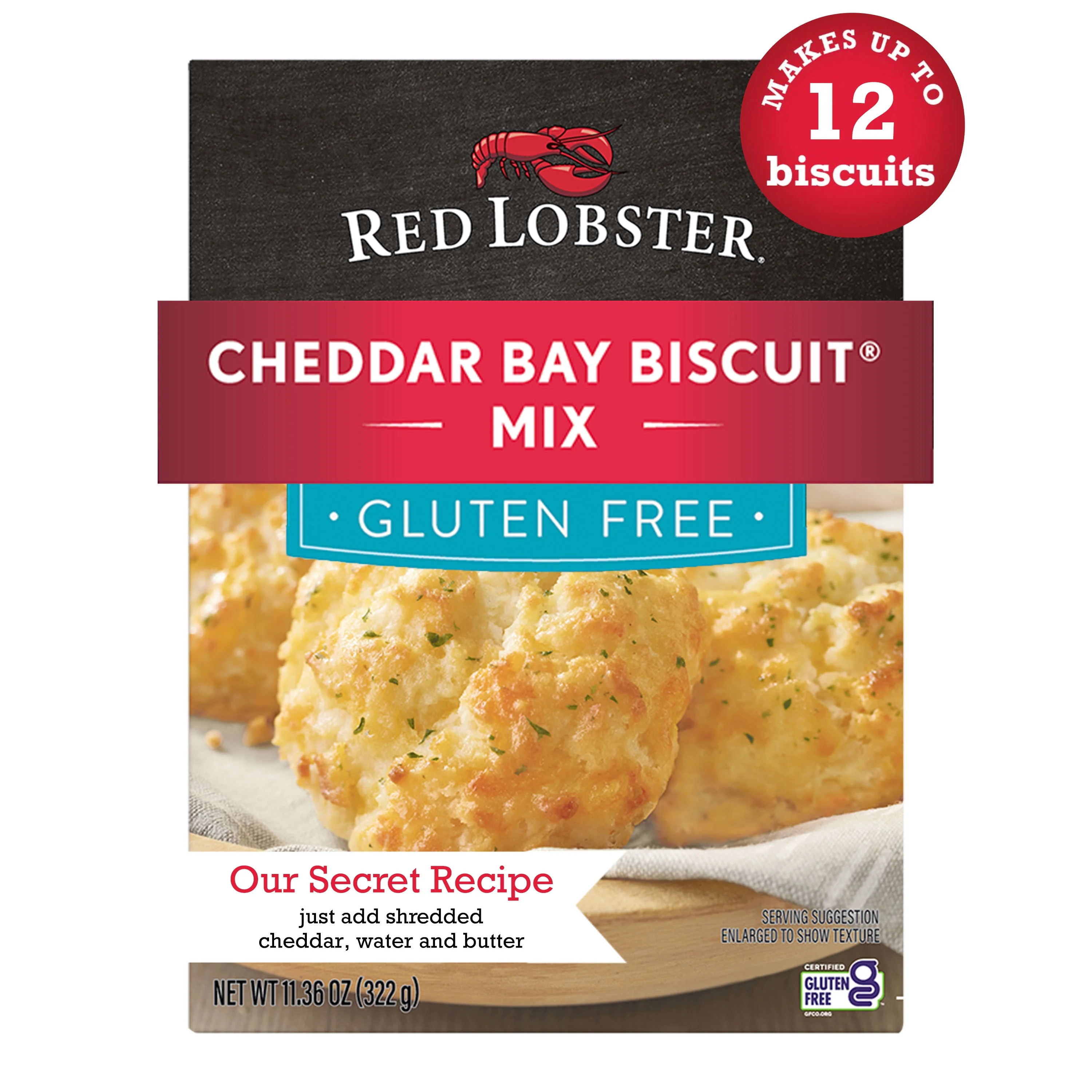 Red Lobster Gluten Free Cheddar Bay Biscuit Mix With Garlic Herb Seasoning, Cheddar Gluten Free B... | Walmart (US)