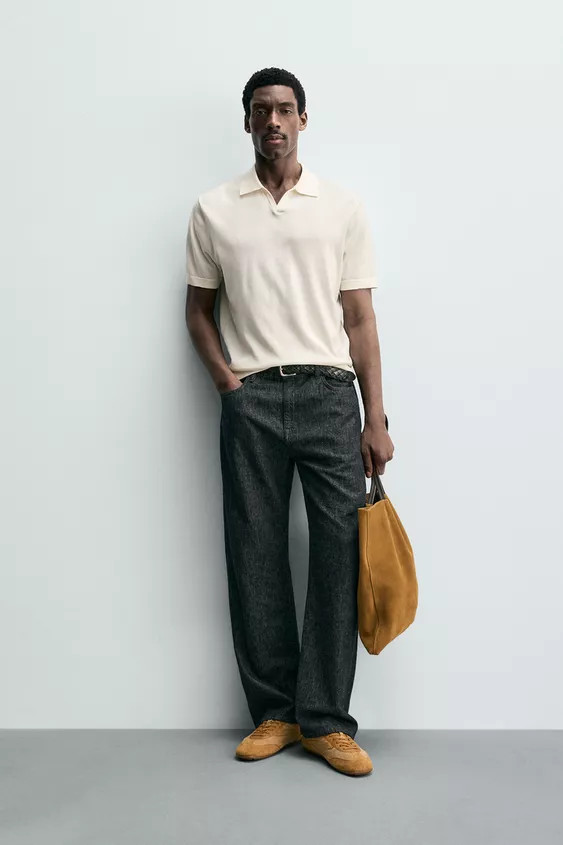 REGULAR FIT KNIT POLO | Zara US