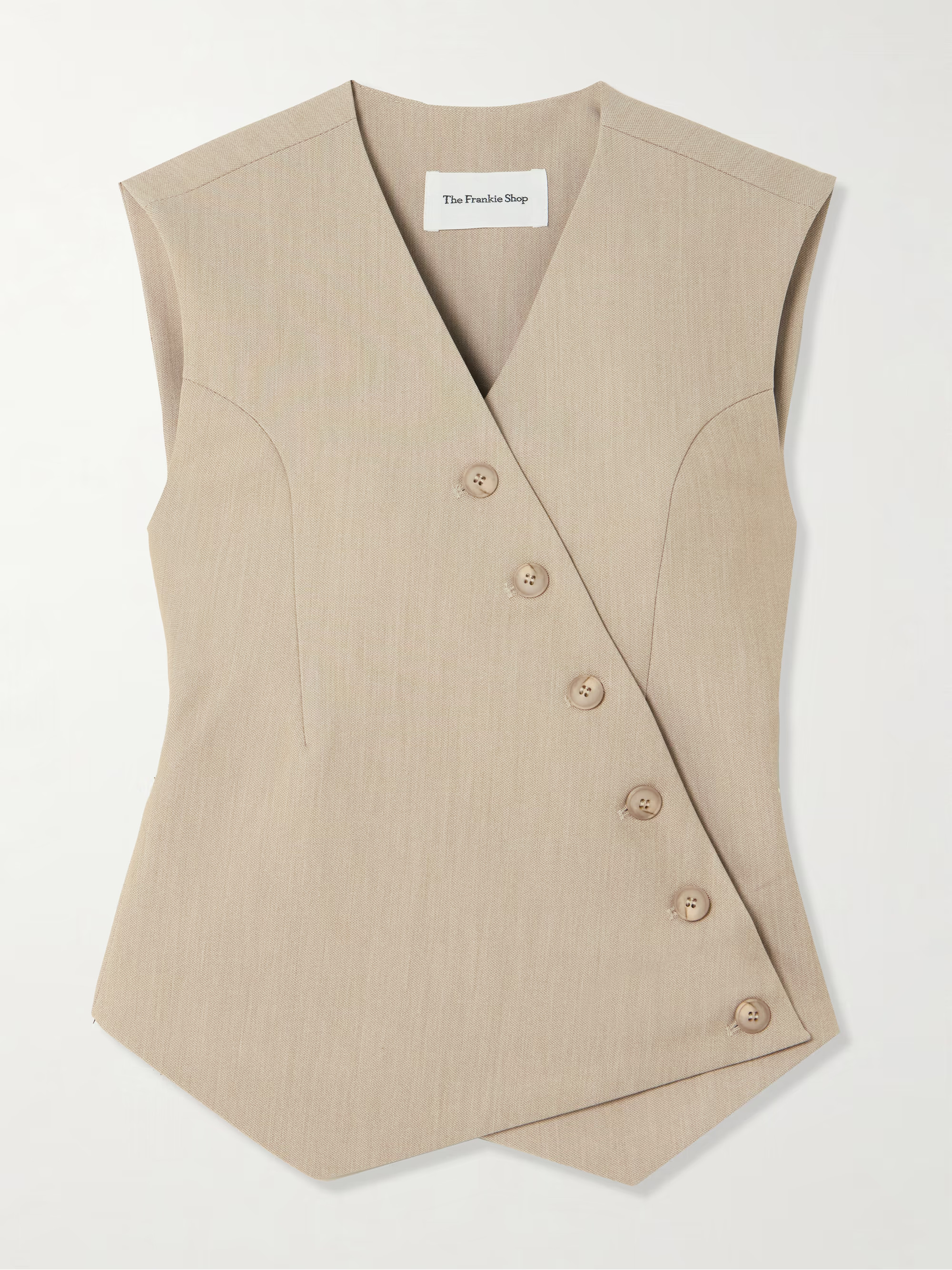 Maesa asymmetric canvas vest | NET-A-PORTER (UK & EU)