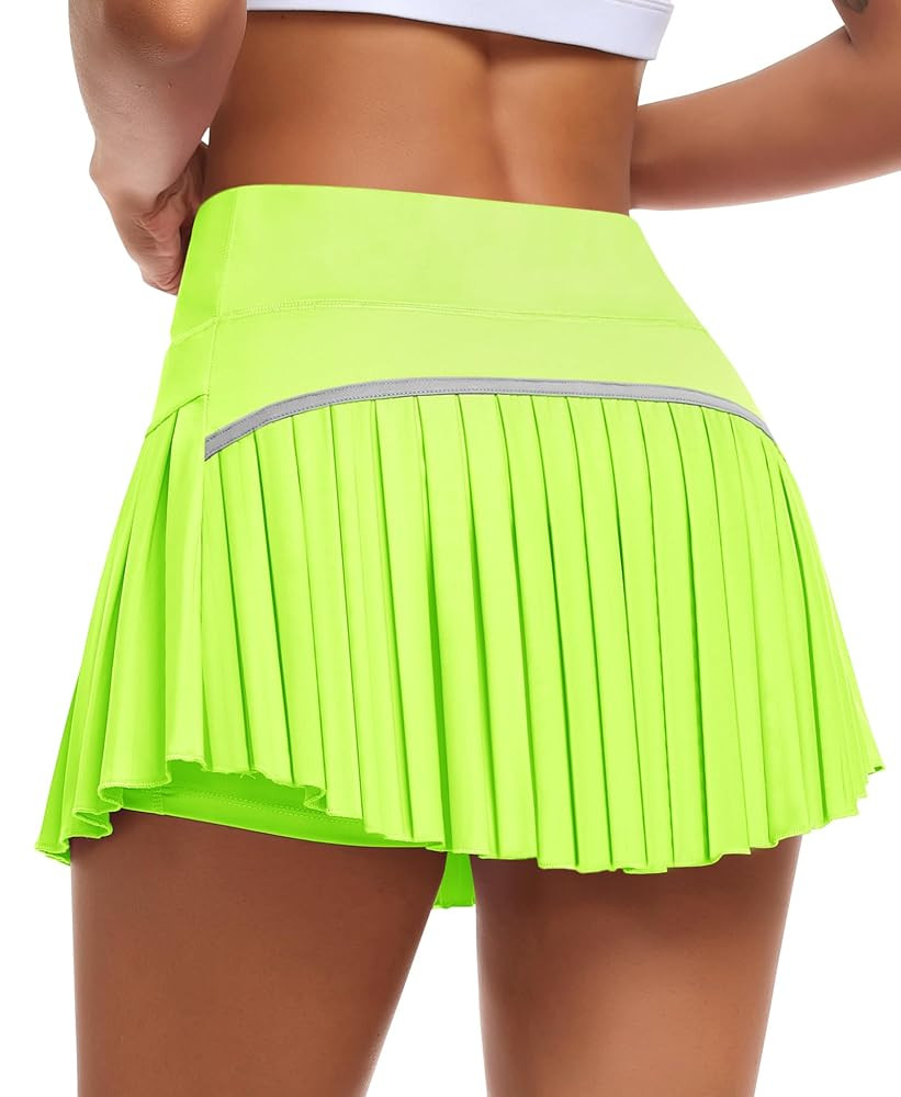 JoyGirl Womens Pleated Tennis Skirt with Shorts High Waisted Golf Skort Mini Skirt Workout Skirt ... | Amazon (US)