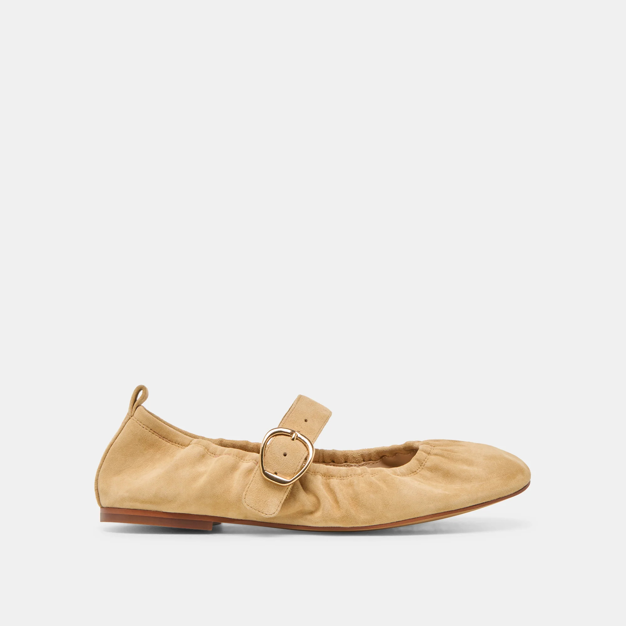 Caely Ballet Flats Honey Suede | DolceVita.com