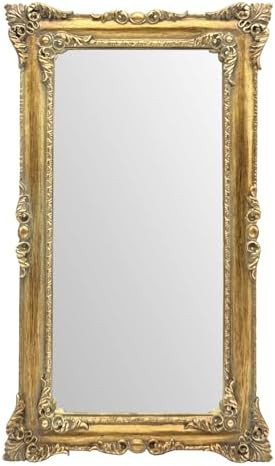 JANDERART Gold Vintage Mirror 8x14 Inch, Antique Ornate Decorative Mirror for Desk & Wall, Small ... | Amazon (US)