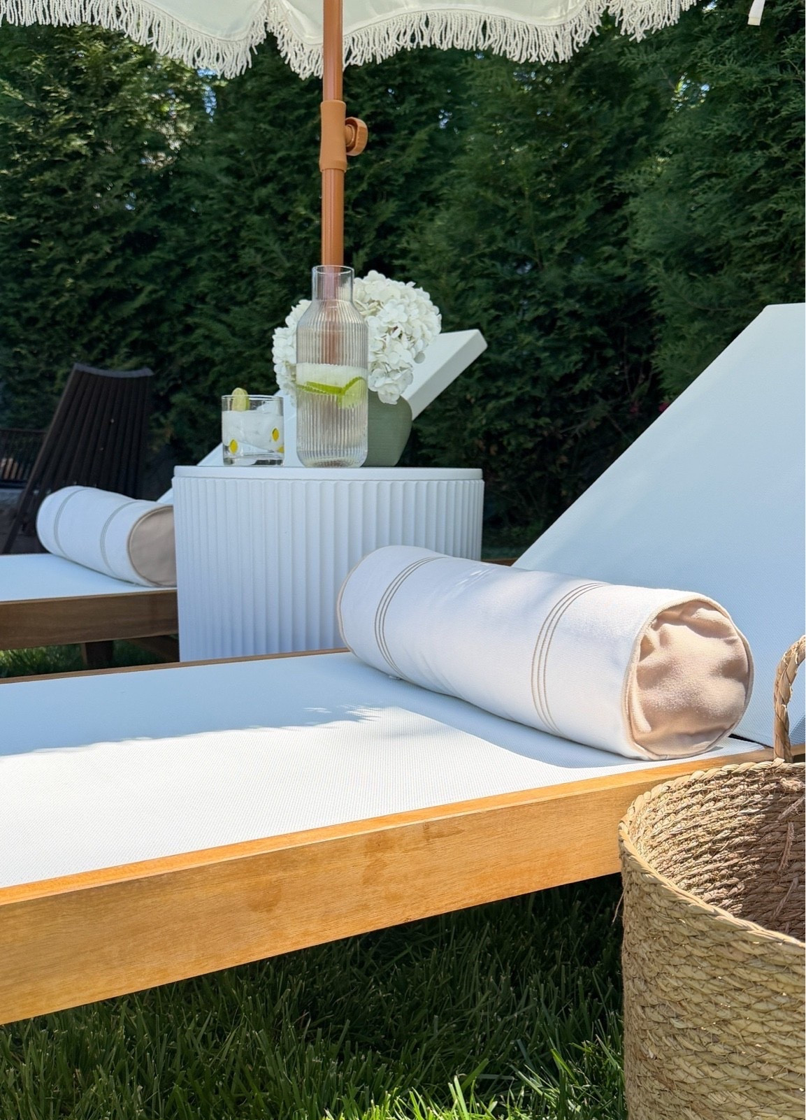The prettiest neutral bolster pillow cover find that instantly elevates any outdoor space. 🌿🤍

#LTKmomlife #LTKvlog #LTKHome