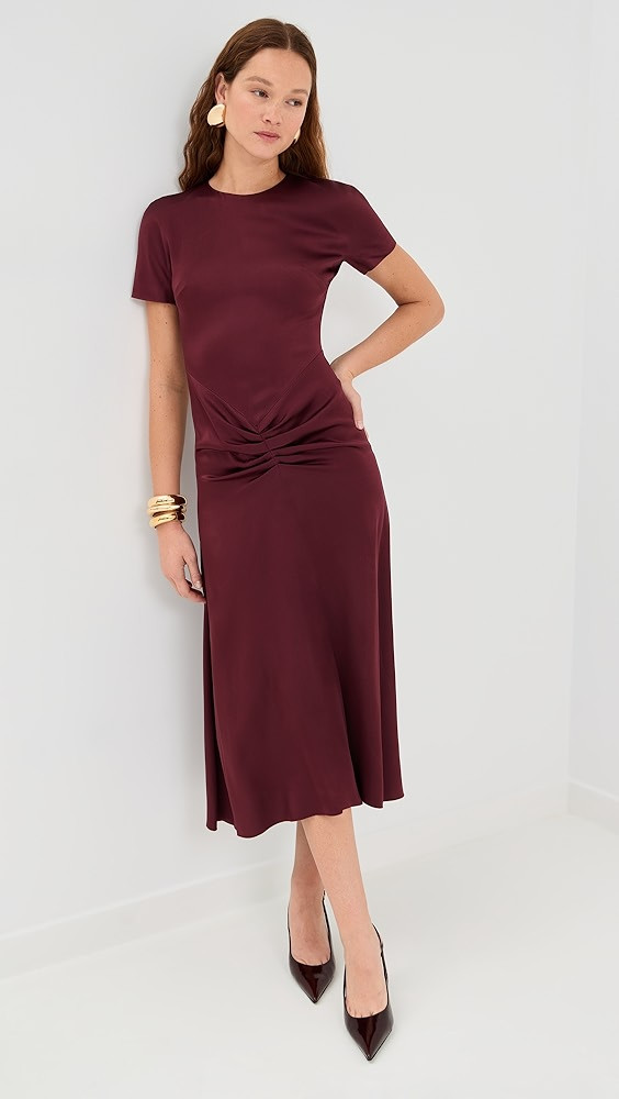 Gathered Detail T-Shirt Midi Dress | Shopbop