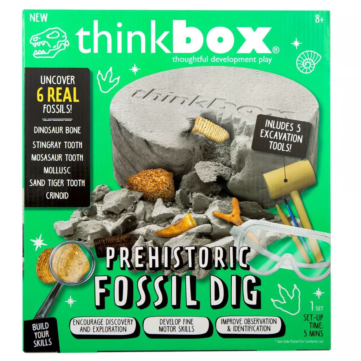 Prehistoric Fossil Dig Activity Kit - Think Box | Target