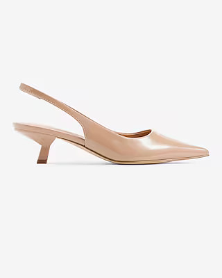 Slingback Kitten Heel Pumps | Express