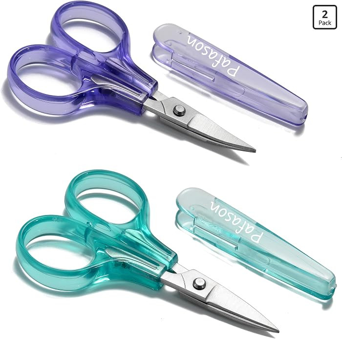 PAFASON Small Travel Embroidery Scissors Set Curved Straight Tip All Purpose for Quilting Sewing ... | Amazon (US)
