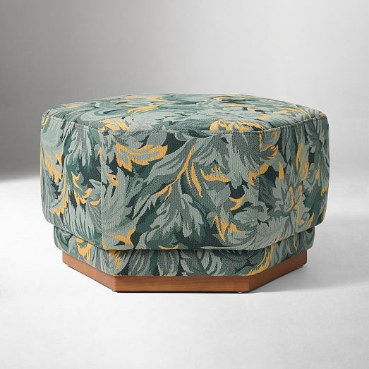 Pierce & Ward Hexagon Ottoman | West Elm (US)