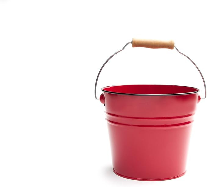 Nantucket Seafood Red Serving Pail Ice Bucket, 7.25 x 7.25 x 6 inches | Amazon (US)