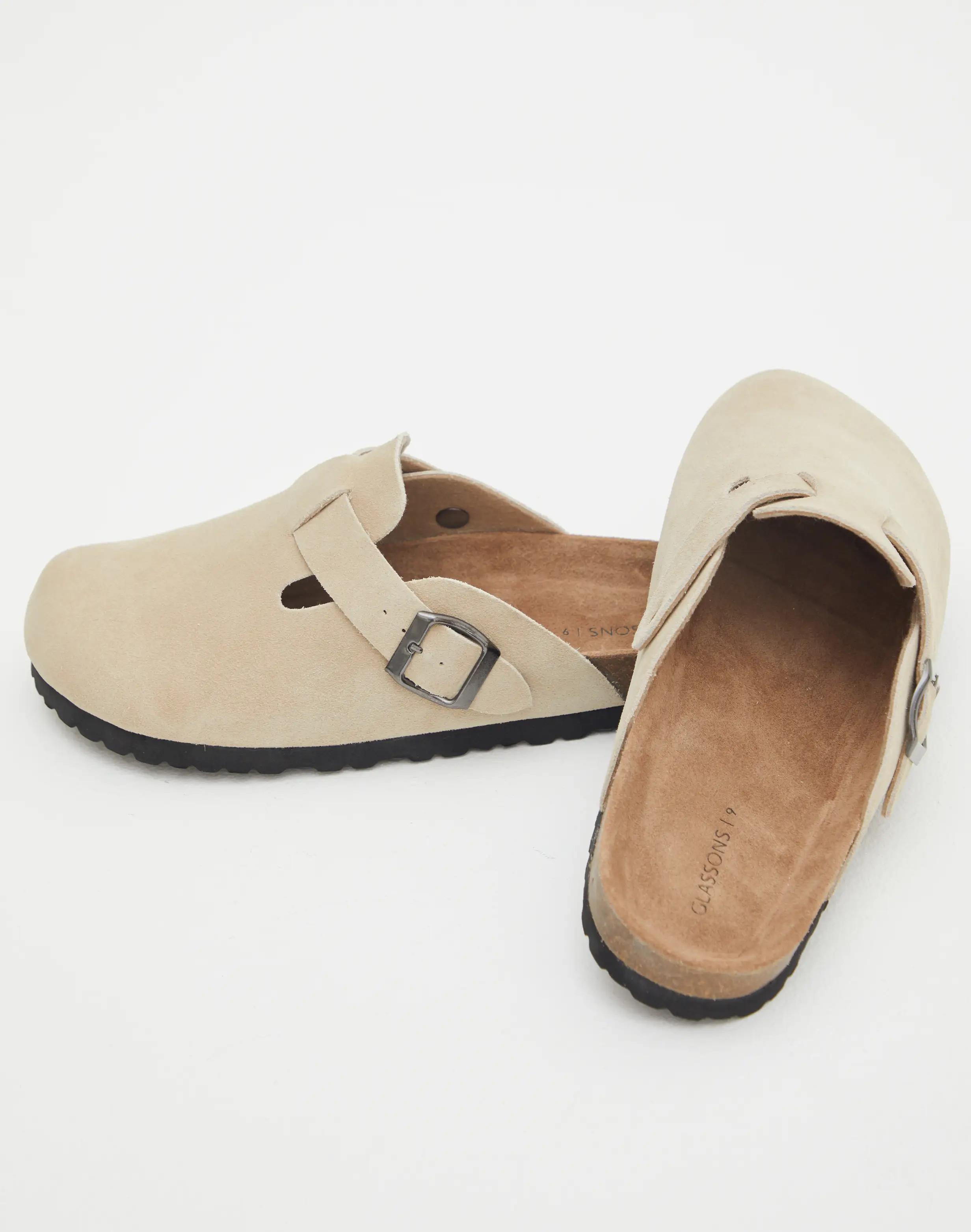 Suede Buckle Slip On Clog in Taupe | Glassons | Glassons (Australia)