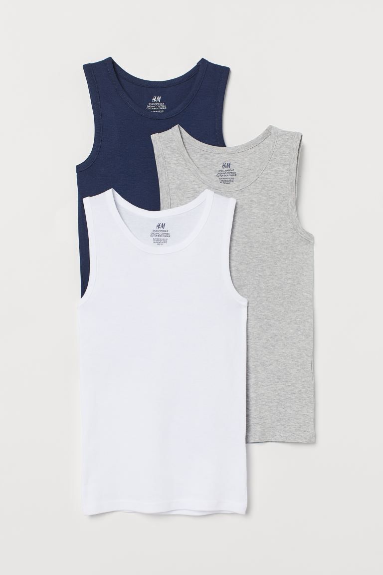 3-pack Cotton Tank Tops | H&M (US + CA)