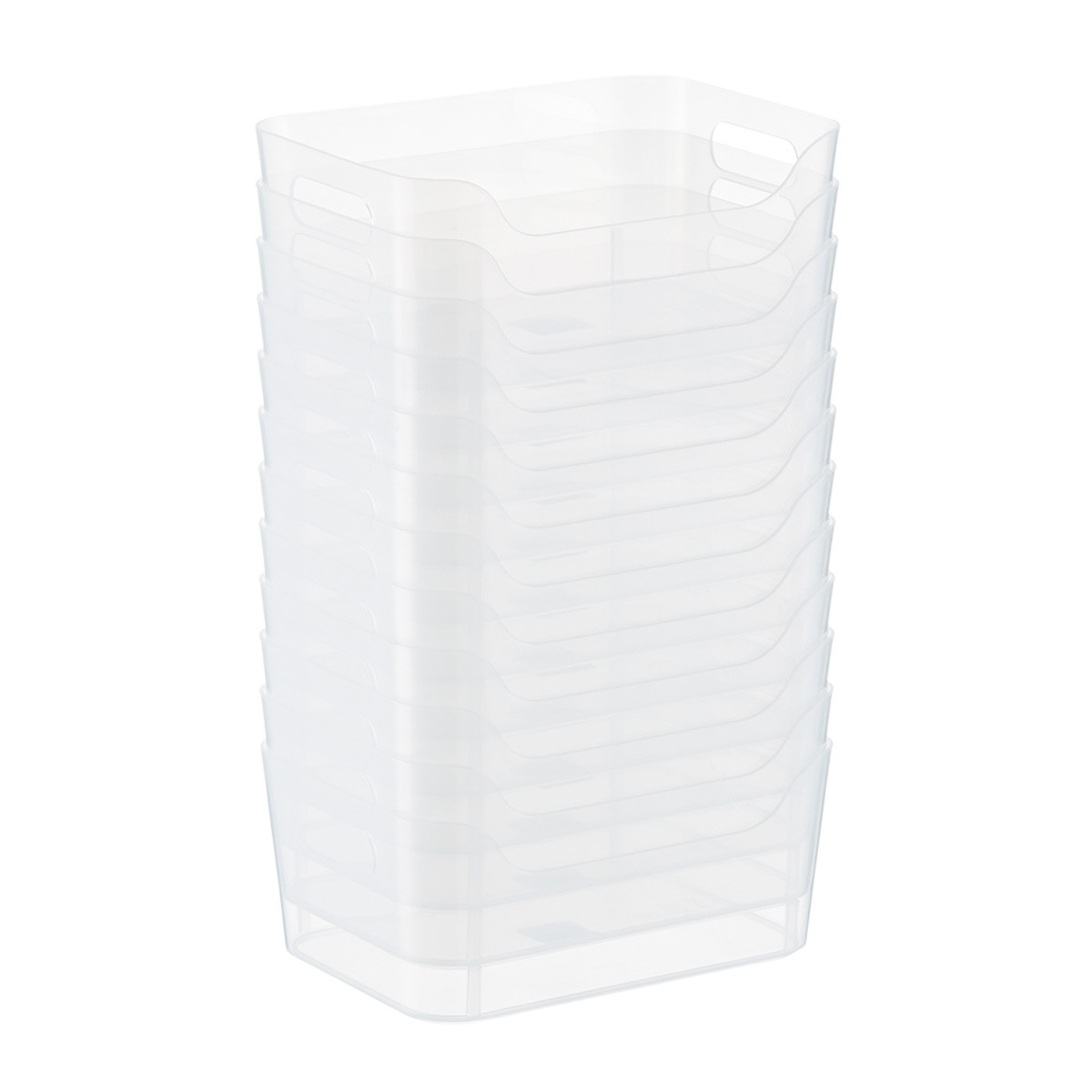 XS Plastic Bins w/ Handles | The Container Store