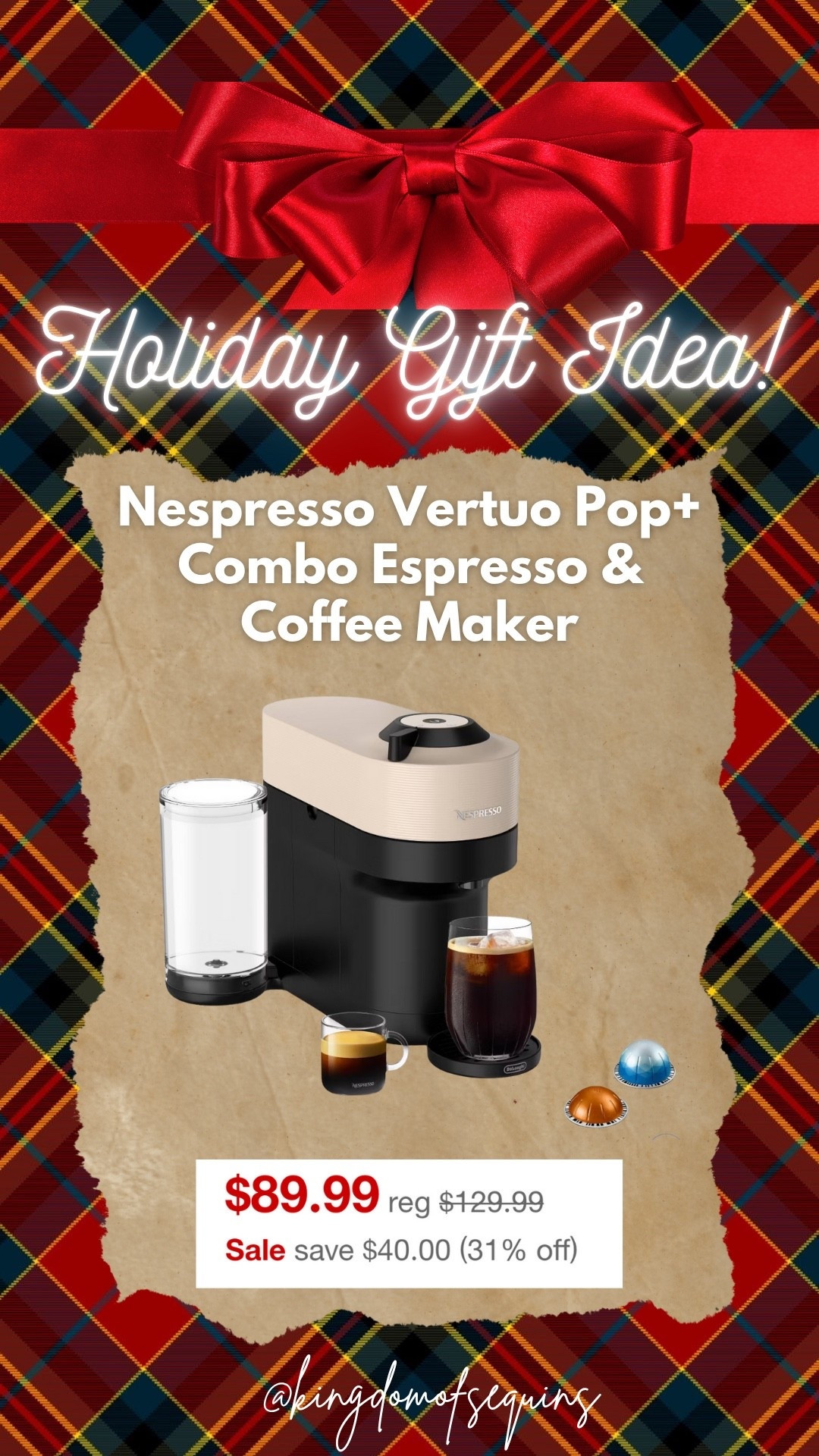 Nespresso Vertuo Pop+ Espresso & Coffee maker! Great deal 🙌🏼

#LTKHoliday #LTKSaleAlert #LTKCyberWeek