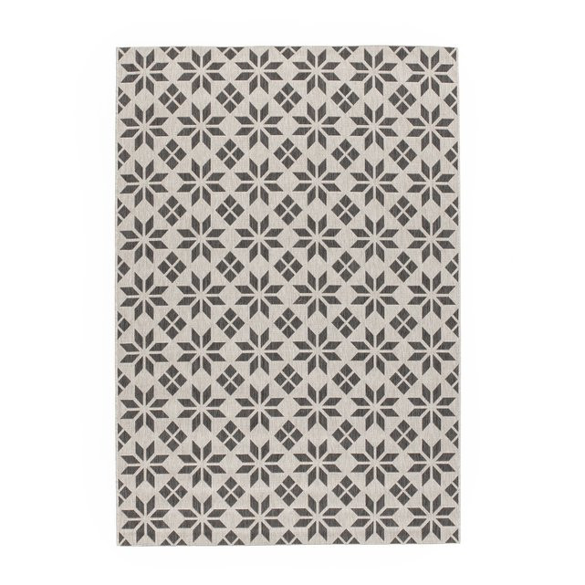 Iswik Flat-Weave Rug with Cement Tile Motif | La Redoute (UK)