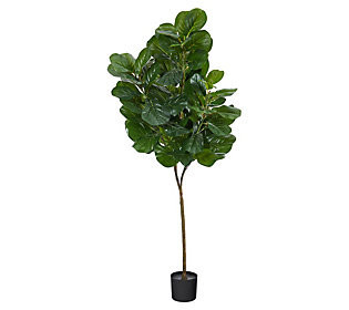 Nearly Natural 6' Fiddle Leaf Fig Artificial Tr ee | QVC
