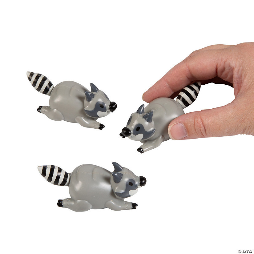 1 3/4" Mini Garbage Critters Raccoon Plastic Pull-Back Toys - 12 Pc. | Oriental Trading Company
