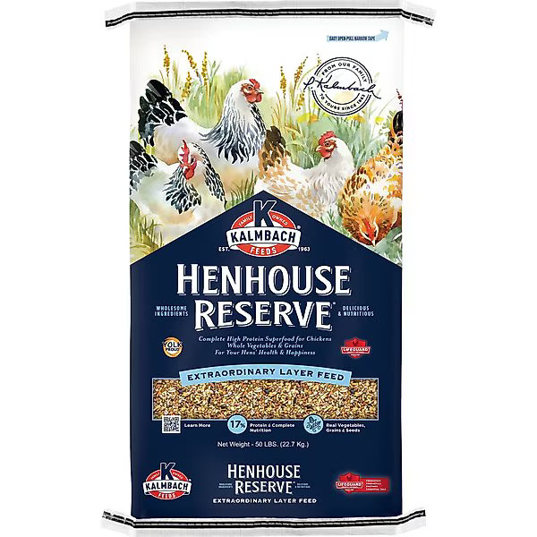 Kalmbach Feeds All Natural Henhouse Reserve 17% Protein Premium Layer Chicken Feed | Chewy.com